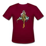 Character #72 Men’s Moisture Wicking Performance T-Shirt - burgundy