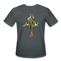 Character #72 Men’s Moisture Wicking Performance T-Shirt - charcoal