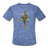Character #72 Men’s Moisture Wicking Performance T-Shirt - heather blue