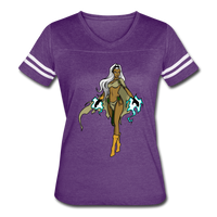 Character #72 Women’s Vintage Sport T-Shirt - vintage purple/white