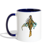 Character #72 Contrast Coffee Mug - white/cobalt blue
