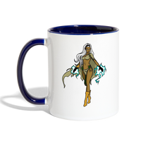Character #72 Contrast Coffee Mug - white/cobalt blue