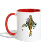 Character #72 Contrast Coffee Mug - white/red