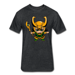 Character #73 Fitted Cotton/Poly T-Shirt by Next Level - heather black