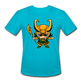 Character #73 Men’s Moisture Wicking Performance T-Shirt - turquoise