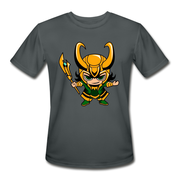 Character #73 Men’s Moisture Wicking Performance T-Shirt - charcoal