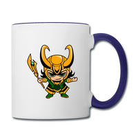 Character #73 Contrast Coffee Mug - white/cobalt blue