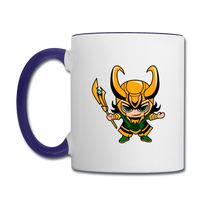 Character #73 Contrast Coffee Mug - white/cobalt blue