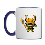 Character #73 Contrast Coffee Mug - white/cobalt blue