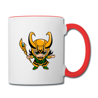 Character #73 Contrast Coffee Mug - white/red