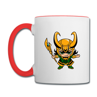Character #73 Contrast Coffee Mug - white/red