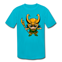Character #73 Kids' Moisture Wicking Performance T-Shirt - turquoise