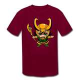 Character #73 Kids' Moisture Wicking Performance T-Shirt - burgundy