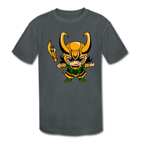 Character #73 Kids' Moisture Wicking Performance T-Shirt - charcoal