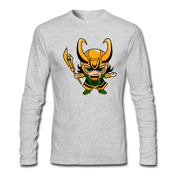 Character #73 Men's Long Sleeve T-Shirt by Next Level - heather gray