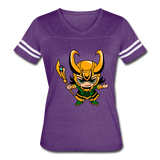 Character #73 Women’s Vintage Sport T-Shirt - vintage purple/white