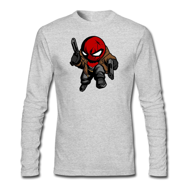 Character #74 Men's Long Sleeve T-Shirt by Next Level - heather gray