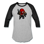 Character #74 Baseball T-Shirt - heather gray/black
