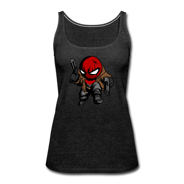 Character #74 Women’s Premium Tank Top - charcoal gray