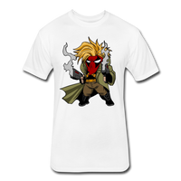 Character #75 Fitted Cotton/Poly T-Shirt by Next Level - white