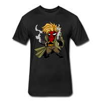 Character #75 Fitted Cotton/Poly T-Shirt by Next Level - black
