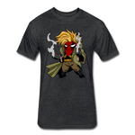 Character #75 Fitted Cotton/Poly T-Shirt by Next Level - heather black