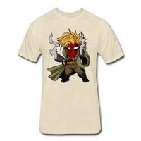 Character #75 Fitted Cotton/Poly T-Shirt by Next Level - heather cream