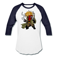 Character #75 Baseball T-Shirt - white/navy