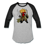 Character #75 Baseball T-Shirt - heather gray/black