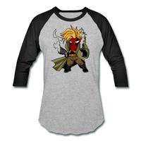 Character #75 Baseball T-Shirt - heather gray/black