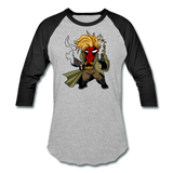 Character #75 Baseball T-Shirt - heather gray/black