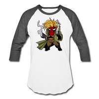 Character #75 Baseball T-Shirt - white/charcoal
