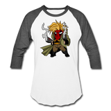 Character #75 Baseball T-Shirt - white/charcoal