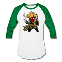 Character #75 Baseball T-Shirt - white/kelly green