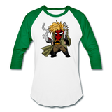 Character #75 Baseball T-Shirt - white/kelly green
