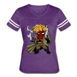 Character #75 Women’s Vintage Sport T-Shirt - vintage purple/white