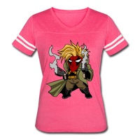 Character #75 Women’s Vintage Sport T-Shirt - vintage pink/white