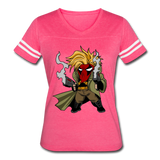 Character #75 Women’s Vintage Sport T-Shirt - vintage pink/white