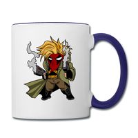 Character #75 Contrast Coffee Mug - white/cobalt blue