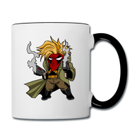 Character #75 Contrast Coffee Mug - white/black