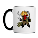 Character #75 Contrast Coffee Mug - white/black