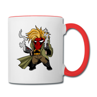 Character #75 Contrast Coffee Mug - white/red