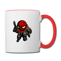 Character #74 Contrast Coffee Mug - white/red