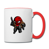 Character #74 Contrast Coffee Mug - white/red