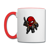 Character #74 Contrast Coffee Mug - white/red