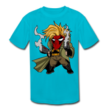 Character #75 Kids' Moisture Wicking Performance T-Shirt - turquoise