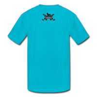 Character #75 Kids' Moisture Wicking Performance T-Shirt - turquoise