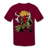 Character #75 Kids' Moisture Wicking Performance T-Shirt - burgundy