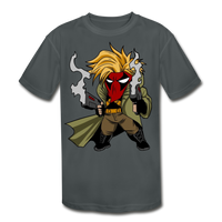 Character #75 Kids' Moisture Wicking Performance T-Shirt - charcoal