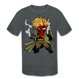 Character #75 Kids' Moisture Wicking Performance T-Shirt - charcoal